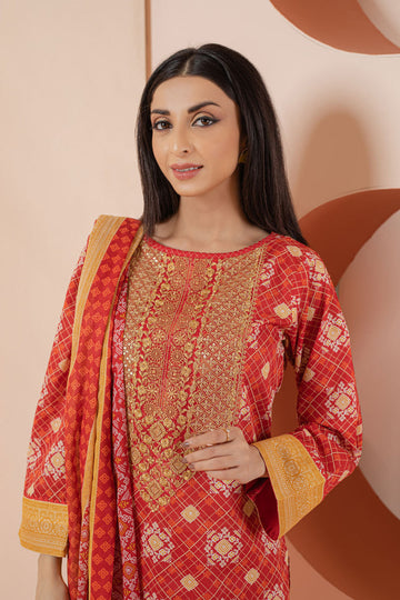 Bonanza Satrangi Red Lawn Suit Ssk223p49 Eid Pret 2022 Online Shopping